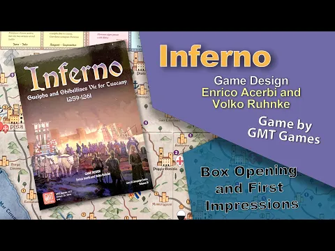 GMT Games - Inferno - Guelphs and Ghibellines vie for Tuscany - First Look