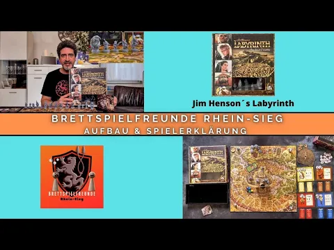 Brettspielfreunde Rhein-Sieg mit Jim Henson´s Labyrinth * Aufbau & Spielerklärung