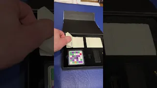 A prototype of the complete game box without Rulebook the first unpacking