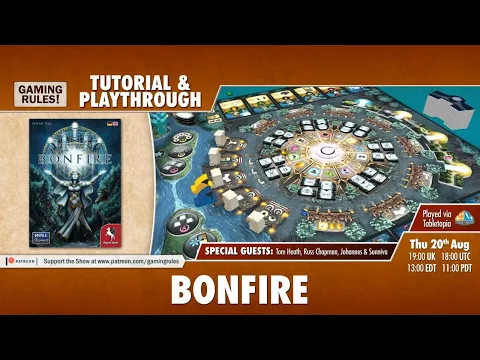 Bonfire - Tutorial and Playthrough. Stefan Feld's new 2020 game!