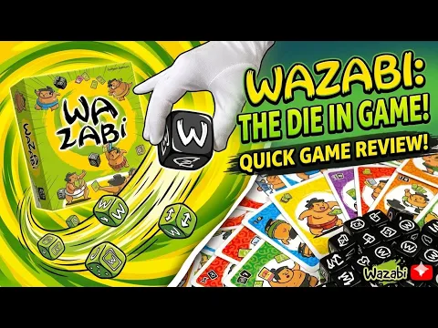 WAZABI board game unboxing @boardgameworld
