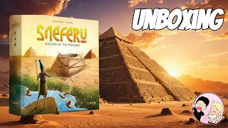 Jake Reacts | Unboxing Sneferu Builders Of The Pyramids Gamefound Edition | TLAMA Games