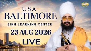 LIVE Sikh Learning Center Maryland USA 23 Aug 2026 Dhadrianwale