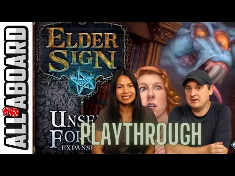 ELDER SIGN with UNSEEN FORCES | Board Game | 2-Player Runthrough | How to Play and Full Playthrough