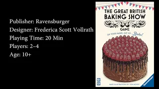The Great British Baking Show Game