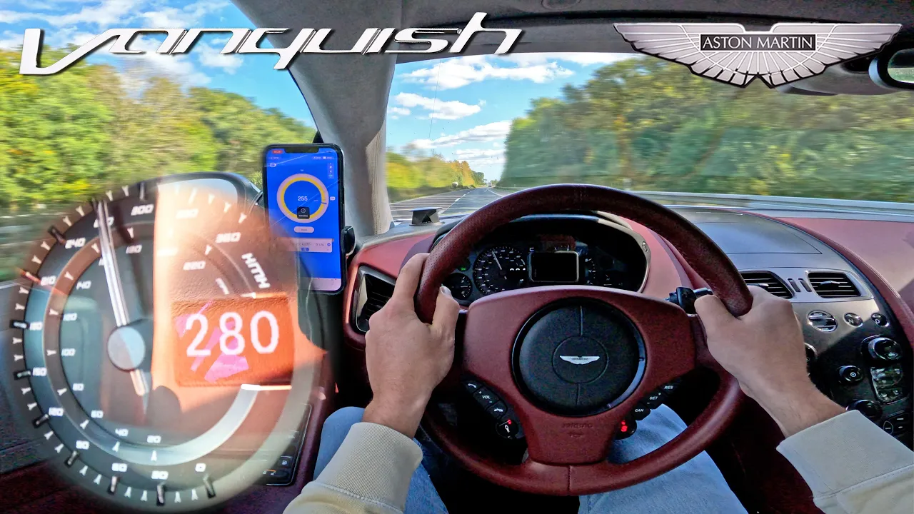 Aston Martin Vanquish is V12 GLORY on the UNLIMITED AUTOBAHN!