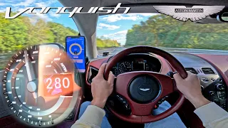 Aston Martin Vanquish is V12 GLORY on the UNLIMITED AUTOBAHN!