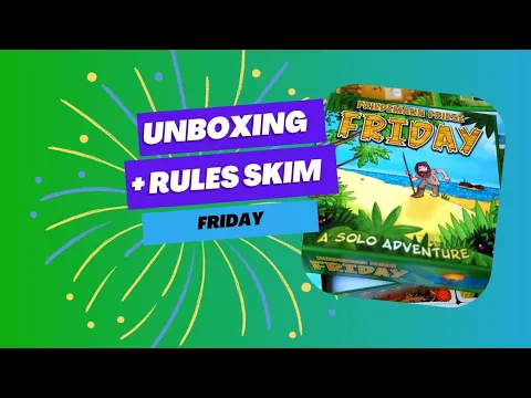 Unboxing and Rules Skim through - Friday from Rio Grande Games