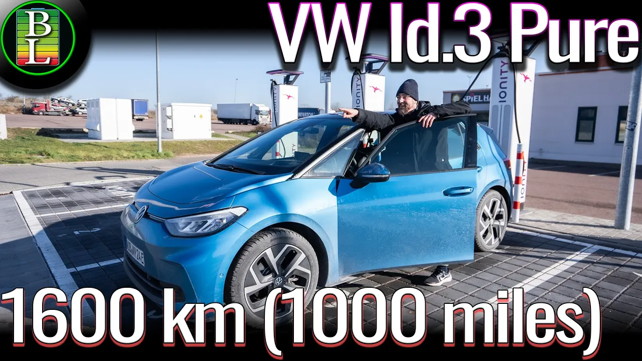 1600 km (1000 miles) in the smallest VW Id.3 (52kWh) - City Car or good for long distance?