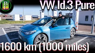 1600 km (1000 miles) in the smallest VW Id.3 (52kWh) - City Car or good for long distance?