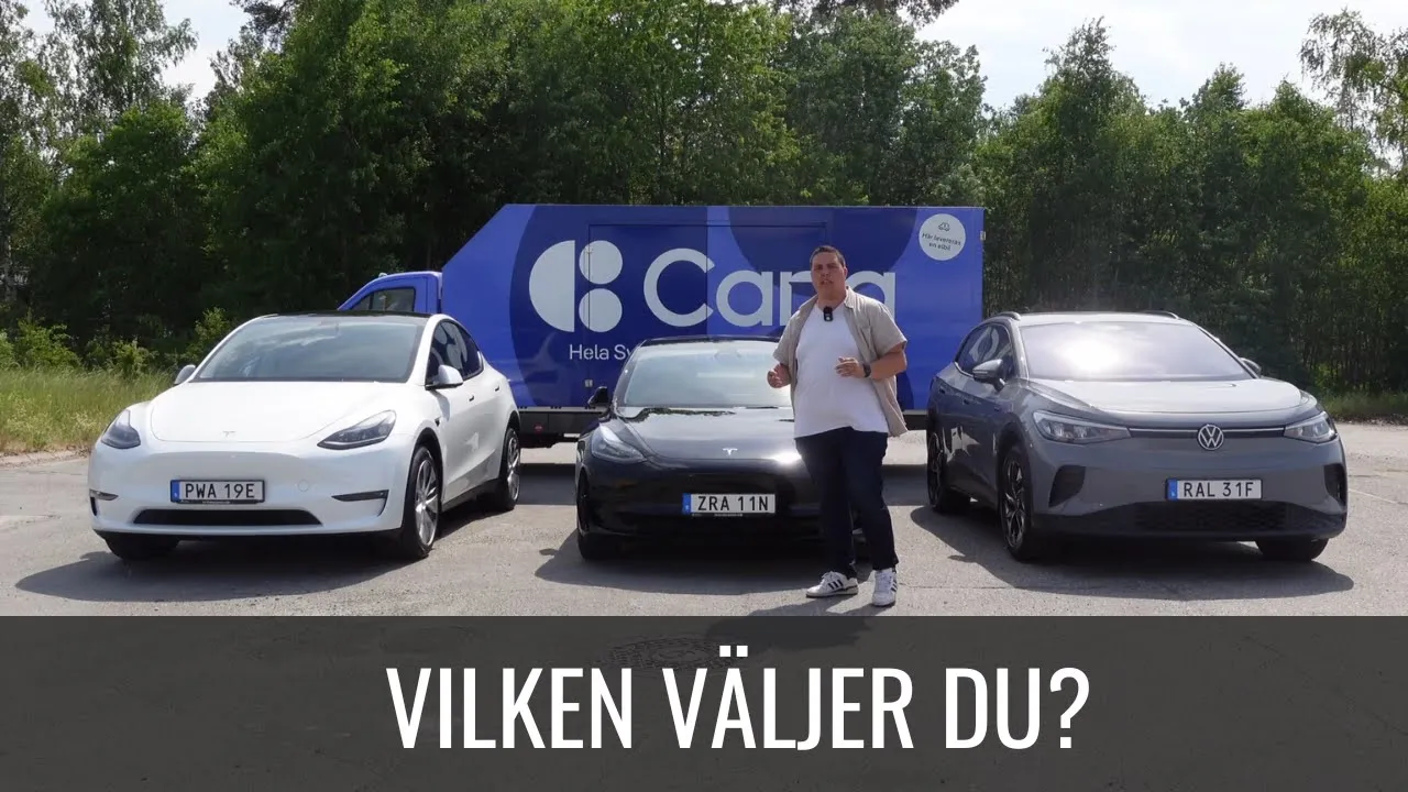 Tesla Model Y LR VS Volkswagen ID.4 Pro | Elbilsmagasinet
