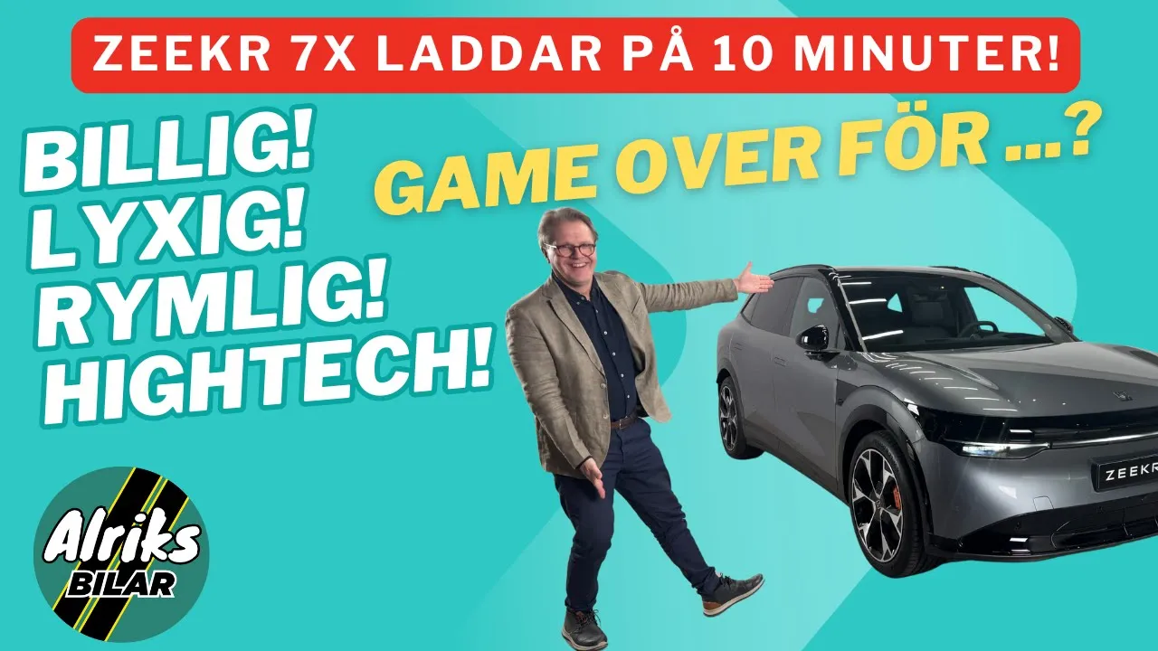 Oslagbar? Nya Zeekr 7X har supersnabb laddning och mycket attraktiva priser.