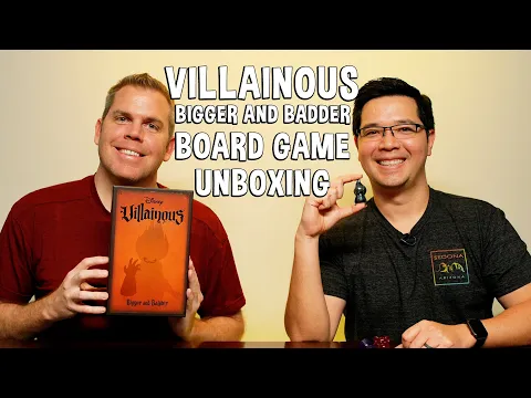 Unboxing Villainous Bigger and Badder - Disney Board Game Expansion
