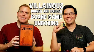 Unboxing Villainous Bigger and Badder - Disney Board Game Expansion