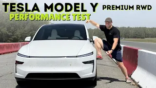 2026 Tesla Model Y Premium RWD Performance Test! Quarter-Mile Run, 0-60, Emergency Braking, & More