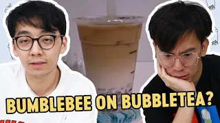PLAYING BUMBLEBEE ON A BUBBLE TEA