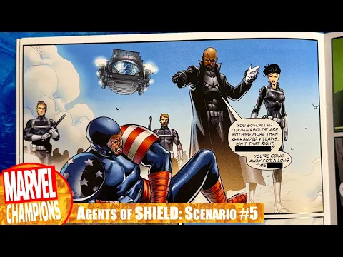 Marvel Champions Agents of SHIELD Scenario 5 - Solo Playthrough with NICK FURY
