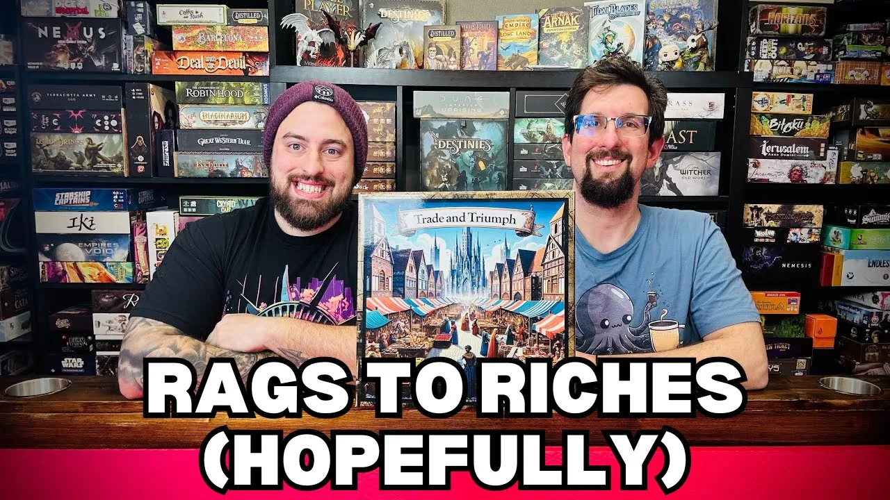Trade and Triumph Board Game. First Impression Kickstarter Review!