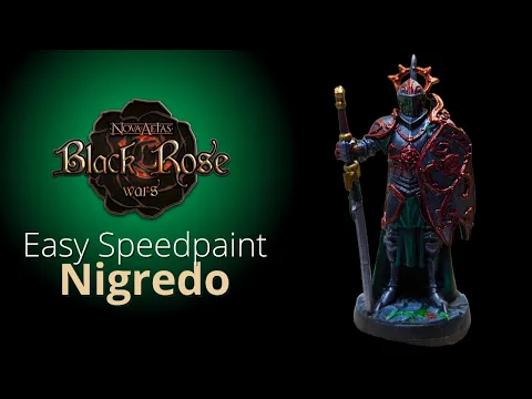 🎨Easy Speedpaint - Nigredo - Black Rose Wars Rebirth⚫🌹⚔️