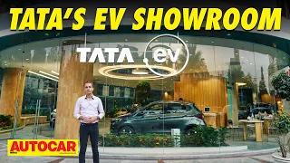Tata EV showroom tour - Only EVs allowed! | Walkaround | Autocar India