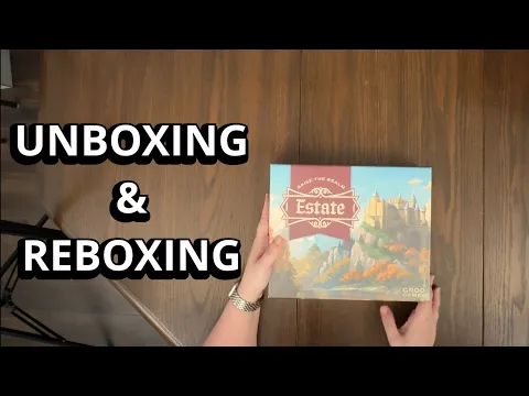 Estate: Raise the Realm - Board Game Unboxing & Reboxing - What's Inside the box?