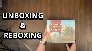 Estate: Raise the Realm - Board Game Unboxing & Reboxing - What's Inside the box?