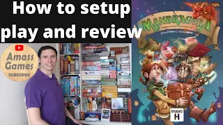 Mandragora black Magic Friday how to setup play and review #amassgames #blackfriday #boardgame #bgg