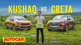 Skoda Kushaq vs Hyundai Creta - The automatic choice | Comparison | Autocar India