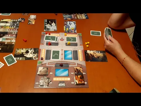Art Gallery brettspiele timelapse