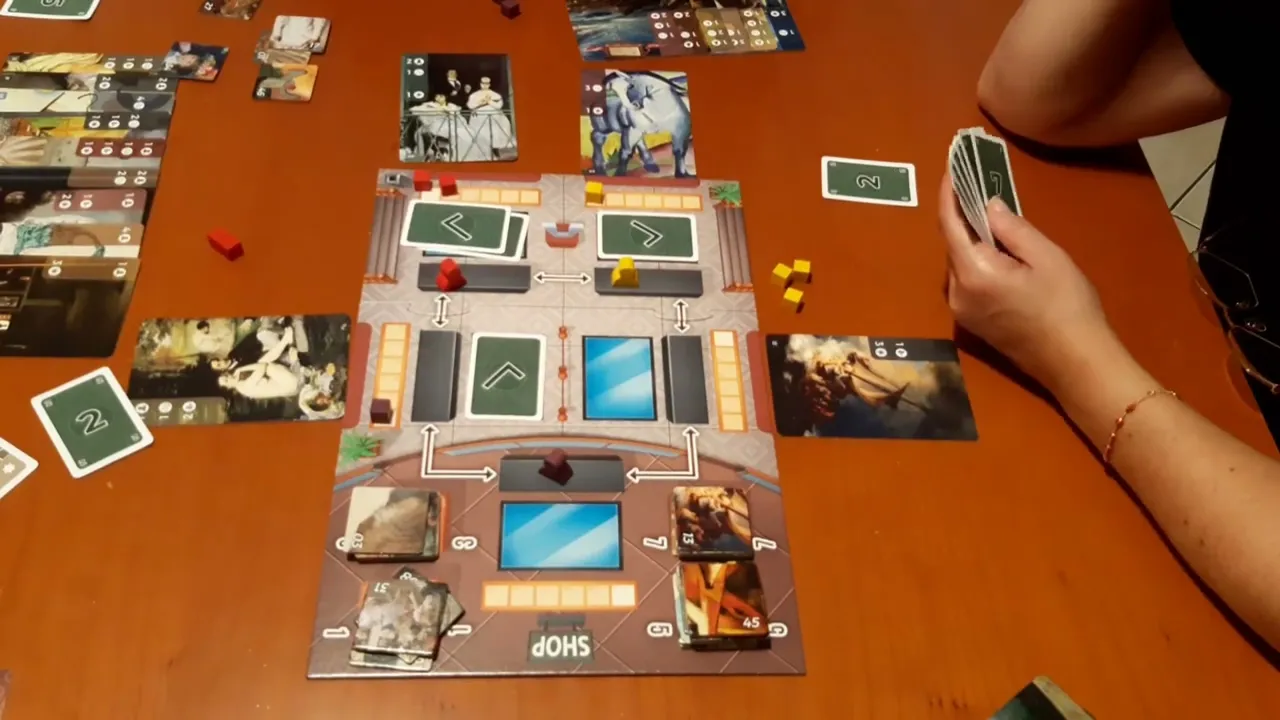 Art Gallery brettspiele timelapse