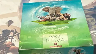 Ark Nova board game unboxing