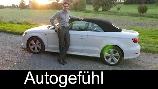 Audi A3 Convertible 2015 roof opening, reference Golf Cabriolet + Q&A  - Autogefühl