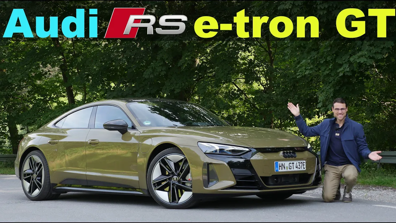 Audi e-tron GT RS 😮  EV supercar driving REVIEW with German Autobahn
