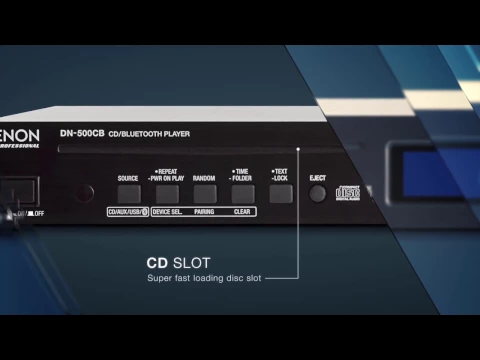Product video thumbnail for Denon Pro DN-500CB CD/Media Player with Bluetooth