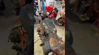 Recovering A Motorbike After A Fire! 😱 #motorbikes #bikes #fire