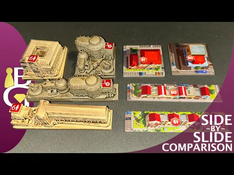 Foundations of Rome and of Metropolis — Side-by-Slide Board Game Comparison