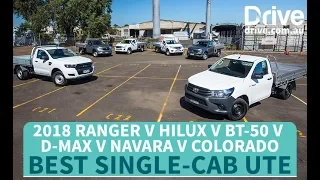 Best Single-Cab Ute: 2018 HiLux v Ranger v BT-50 v D-Max v Navara v Colorado | Drive.com.au