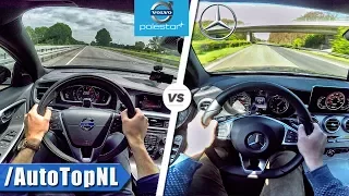 Mercedes-AMG C43 vs Volvo V60 Polestar | ACCELERATION TOP SPEED & SOUND by AutoTopNL