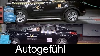 2016 new Kia Optima vs Kia Sportage crash test comparison neu - Autogefühl