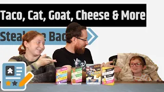 Taco Cat Goat Cheese Pizza, Moose Match Mayhem, Steal The Bacon & Wild Wild Taco Reviews