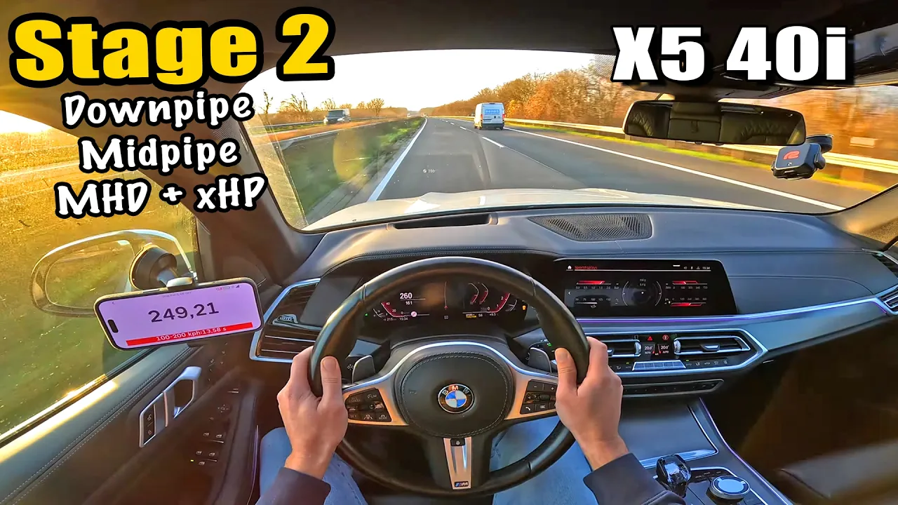 BMW X5 40i *STAGE 2* / 0-100 100-200 1/4 MILE / REVIEW on AUTOBAHN