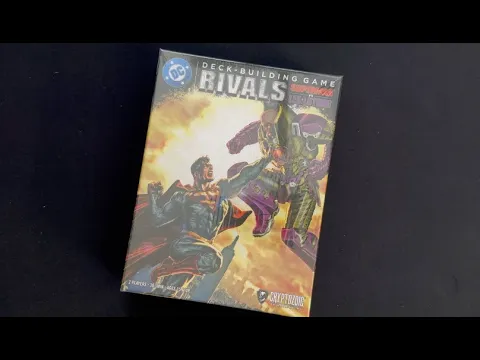 TDG: DC Deck Building Game: Rivals - Superman vs Lex Luthor unboxing with Ray