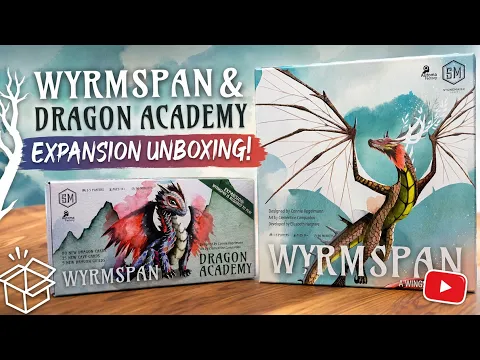 Wyrmspan + Dragon Academy expansion Unboxing