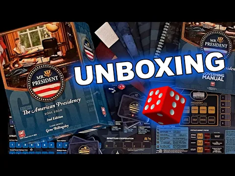 Mr. President: The American Presidency – 2nd Edition UNBOXING PREVIEW |Political Wargame Board Game