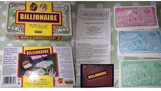 Billionaire Spears Card Game Vintage Rules Instructions & Game Play