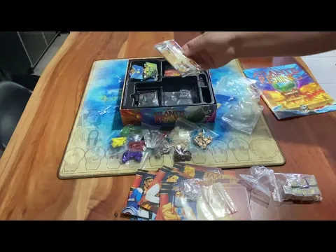 Atlantis rising deluxe Kickstarter edition board game unboxing Greek