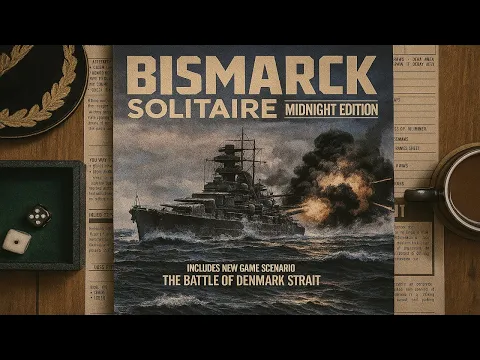 Battle of Denmark Strait from Bismarck Solitaire Midnight Edition Gameplay