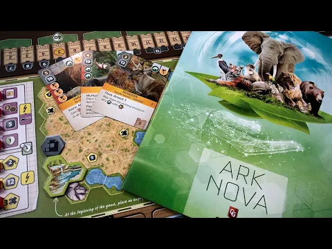 Ark Nova Board Game Solo - PART 1 (Round 1)