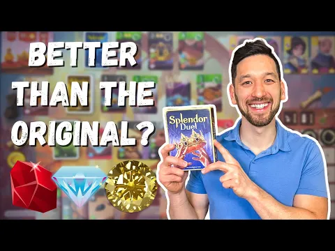 Splendor Duel Review! One of the Best Two-Player Board Games!
