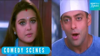 पता नहीं मैं दो बच्चों को कैसे संभलूंगी | Preity Zinta & Salman Khan Best Comedy Scenes